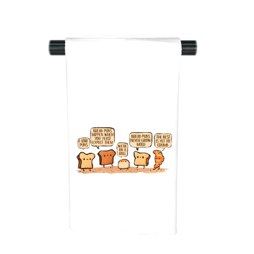 JNIAP Funny Bread Pun Towel - Bread Lover Gift - Pastry Chef Theme