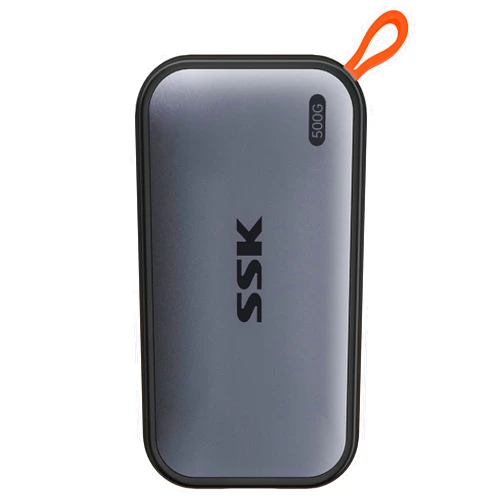 SSK Portable SSD 500GB External Solid State Drives, up to 1050MB/s USB C SSD External Hard Drive USB 3.2 Gen2 for iPhone 15/Pro, Windows, Mac, Android Phones and Tablets