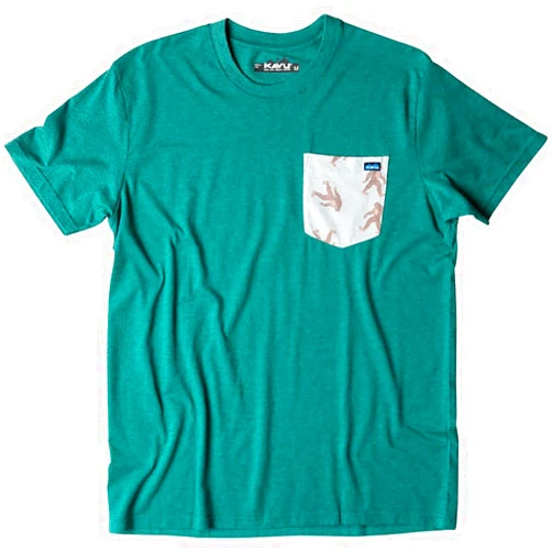 KAVU Pop Pocketo Tee Cotton T Shirt - Beach Tee