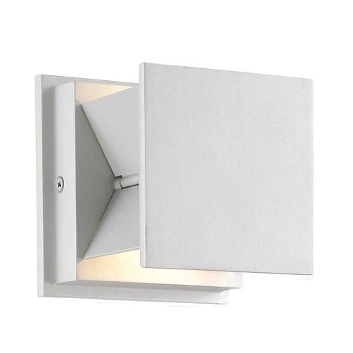 GEORGE KOVACS P1243-566-L Baffled LED Wall Sconce, 2-Light, 8 Total Watts, 4.5-in H x 4.5-in W, Silver Dust