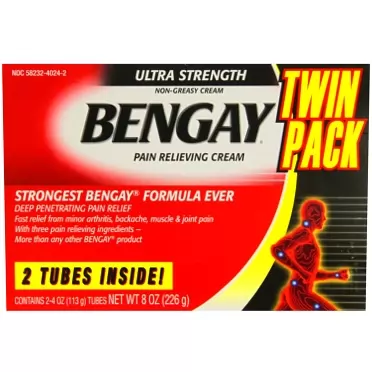 Bengay Ultra Strength Pain Relieving Cream, 2 Count, 4 Ounces Box, 8 Total Ounces