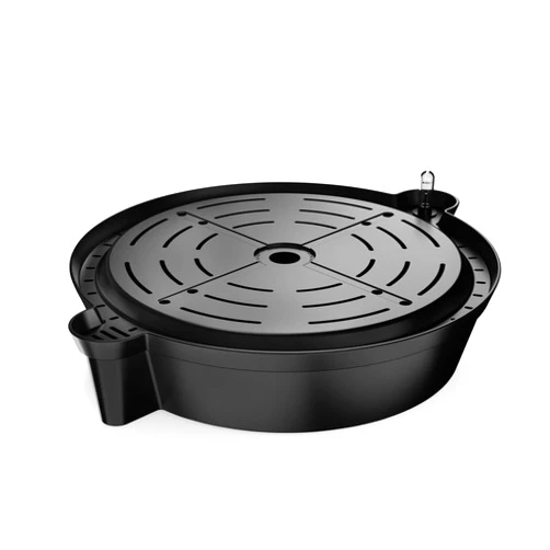 AC Infinity Self-Watering Fabric Pot Base, 4-Pack Auto-Irrigation Water Delivery System with Reservoir Meter, Elevated Plant Saucers for Use in Indoor Grow Tents, Greenhouses, and Outdoor Gardens
