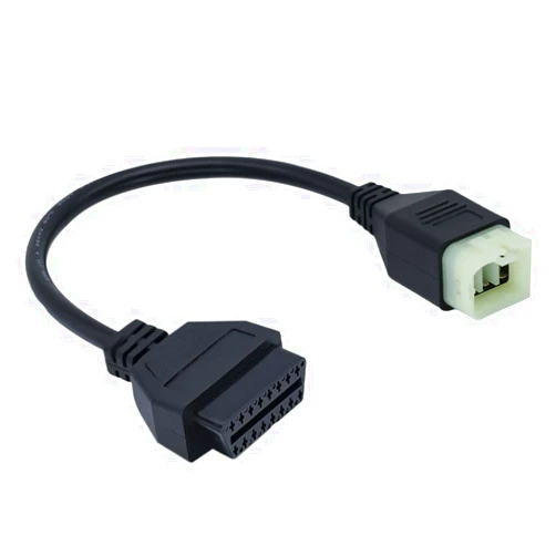 PARANNIC Motorcycle 6Pin to OBD OBD2 Diagnostic Adapter CANBUS Cable for Kawa-saki Motorbike, Compatible with Diagnostic Scanner for Programming Reading Code ECU Tune