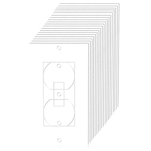Xikerswo 55Pcs Wall Insulation Gasket Wall Plate Outlet Sealers, White Outlet Insulation Gasket Light Switch Insulation Electrical Outlet Covers Draft Stopper Foam Gaskets Electric Outlet Insulators