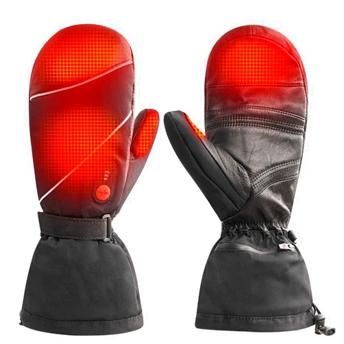 WEALTHY73 Motorcycle Heating Touch Screen Gloves Warm Carbon Fiber Heating Skiing Anti-Splashing Three-Speed Temperature Adjustment Riding Mountaineering