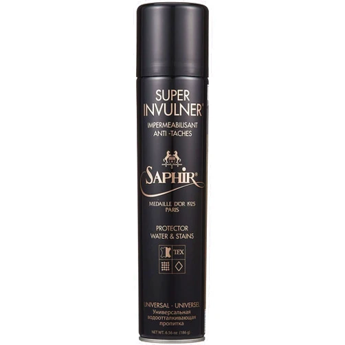 SAPHIR NOIR SAPHIR Medaille d’Or Super Invulner – Waterproof Spray for All Leather Shoes & Boots, Shoe Protector Spray – Neutral