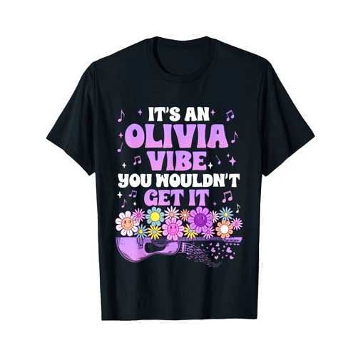Girl Retro Olivia First Name Personalized Groovy It's A Olivia Thing You Wouldn't Get It Funny Name Girls T-Shirt