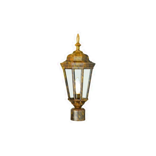 Trans Globe Imports 4096 BG One Light Postmount Lantern from San Rafael Collection 8.00 inches