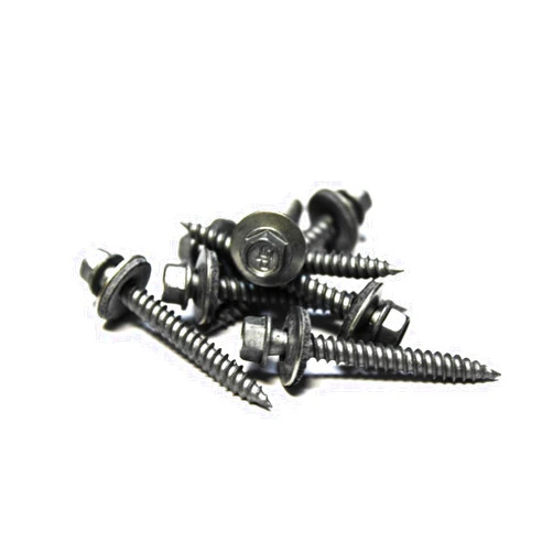 Trinity Fastener (100) 10x2 Hex Head Roofing Screws with Neoprene Washer (Weather Coat)