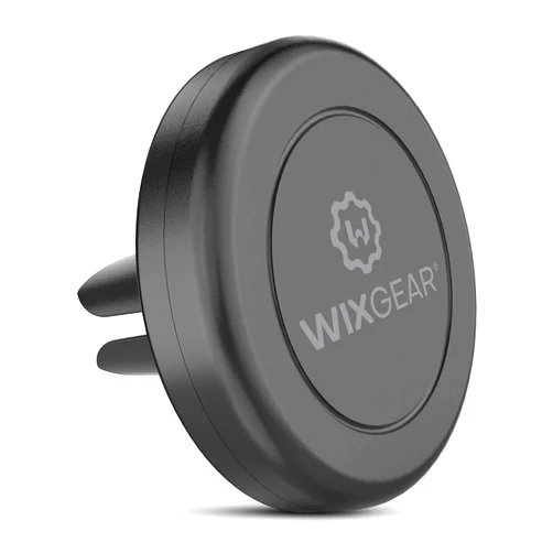 WixGear Universal Air Vent Magnetic Phone Car Mount Holder with Fast Swift-Snap Technology for Smartphones and Mini Tablets, Black 1 Pack