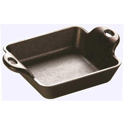 Lodge Heat Enhanced and Seasoned Cast Iron Mini Server, Square, 10-Ounce