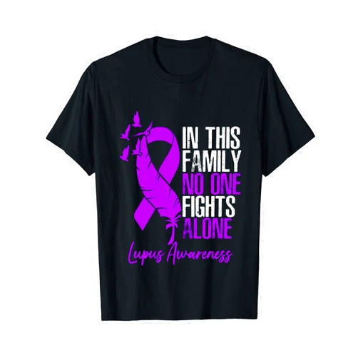 Family Support Lupus Awareness Month T-Shirt