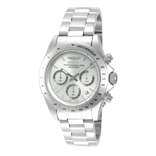 Invicta Men's 14381 Speedway Chronograph Silver Dial Stainless Steel Watch