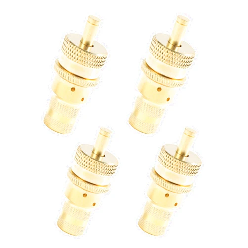 VARGTR 4PCS Tire Deflator,Automatic Tire Deflators Kit,Car Accessories Adjustable Brass Car Tire Deflators Kit,Universal 6-30 PSI Air Down Tire Deflators for Jeep, Car, Truck, Motorcycle,ATV Tires