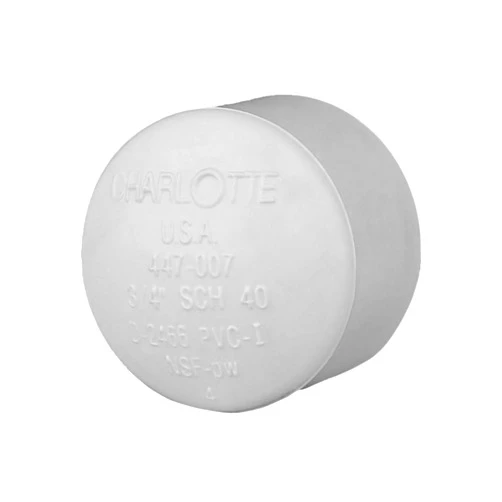 CHARLOTTE PIPE 3/4 SCH 40 Cap Socket Contractor Pack Pressure (100 Unit Box)