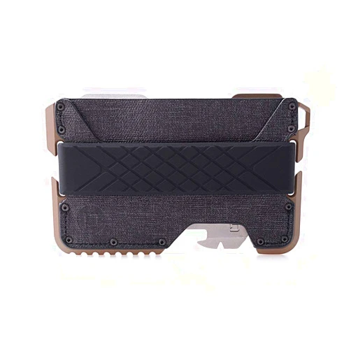 DANGO PRODUCTS Dango Slim Minimalist Wallet for Men - RFID Blocking - Leather + Multi-Tool