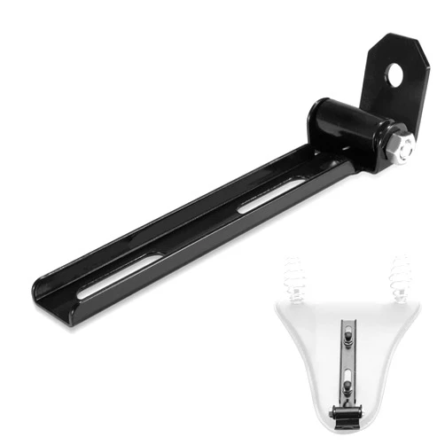 PSLER Motorcycle Universal Solo Seat Mounting Front Bar with Swivel Bracket for Bobbers & Choppers, Black