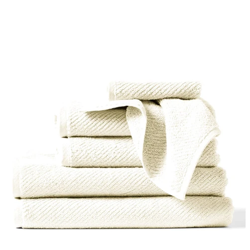 Coyuchi Air Weight Organic Towels, 6 Piece Set (Undyed)