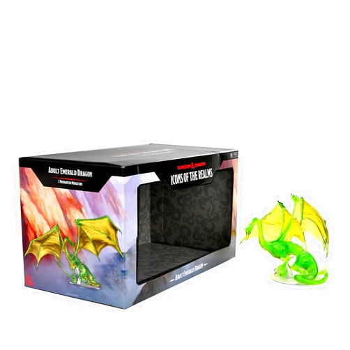 WizKids D&D Icons of the Realms: Adult Emerald Dragon Premium Figure