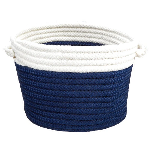 Colonial Mills Dipped Indoor/Outdoor Baskets Colonial Mills, 14 by 10-Inch, Navy