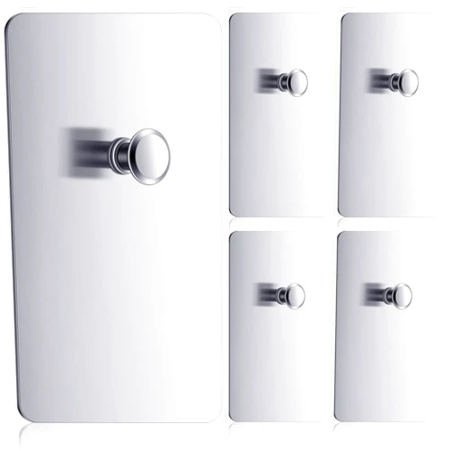 Moxweyeni Adhesive Picture Hangers Without Nails Stainless Steel Picture Hanging Hooks Universal Frame Wall Hangers Poster Hooks for Home Wall Decor(10 Pieces)