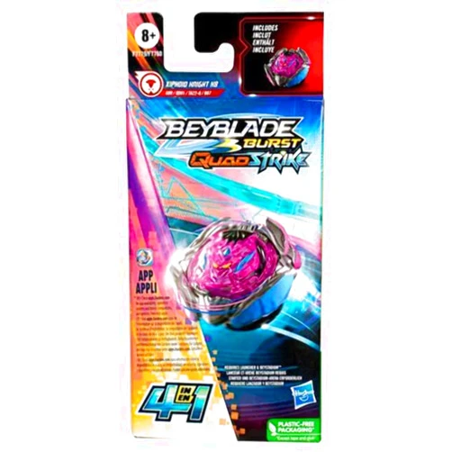 Hasbro Beyblade Burst QuadStrike Single Pack Tops - Xiphoid Knight H8