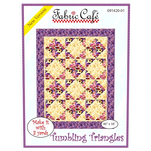 Fabric Cafe Fiber Café Tumbling Triangles Pattern