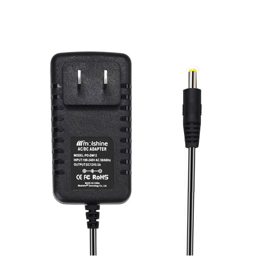 molshine (6.6ft Cable 12V AC DC Adapter Compatible DYMO 1758460 LabelManager 260P LM-260P (1754490) 280 LM-280 (1815990) 360D LM-360D (1754488) 420P LM-420P (1768815) Power Supply Rapid Charger