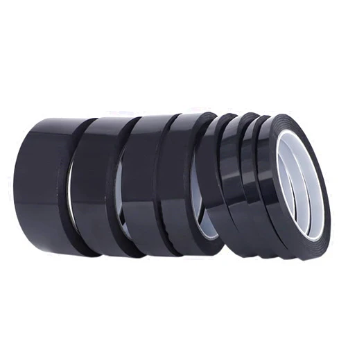 MURVE 5/8/10/12/15/18/20/25mm x 50M Black High Temperature Resistant Kapton Tape Polyimide for Electric Task/Grills/Powder Coating (Color : 50M, Size : 5mm)