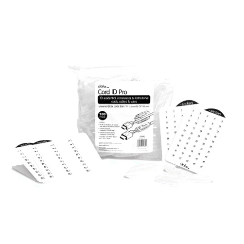 Nattaponshop Dotz Cord ID Pro Cord and Cable Identification System, 100 Count Bag, Clear (DCI151-CL)