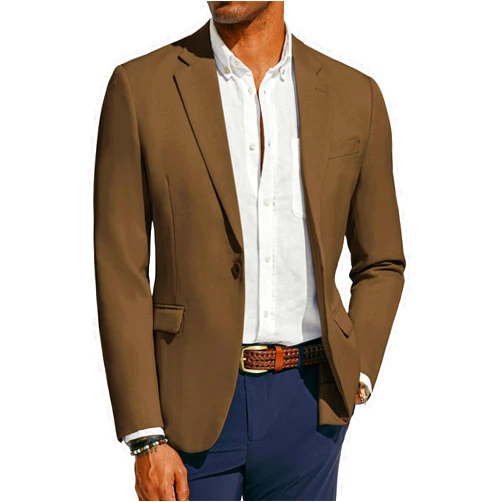 PJ PAUL JONES Men's Lightweight Sport Coat Casual One Button Blazer Breathable Sportcoat