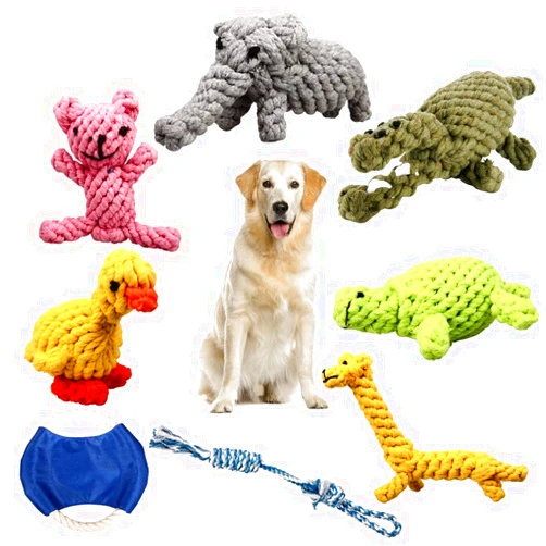 ZOUTOG Puppy Chew Toys, Set of 8 Dog Rope Toys for Aggressive Chewers, Dog Toys with Safe Material for Small/Medium/Large Dog Pets, for Playtime and Teeth Cleaning