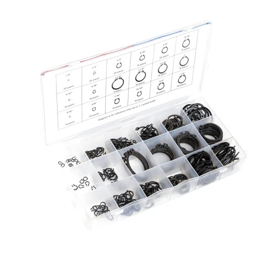 NEIKO 50458A Snap Ring Shop Assortment | 300 Piece Retaining Ring Set | 18 Sizes (1/8