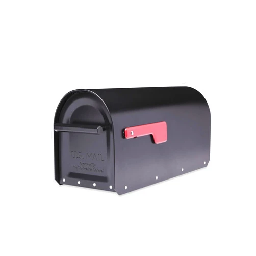 ARCHITECTURAL MAILBOXES 5560B-R-10 Architectural Mailboxes Sequoia Post Mount Mailbox, Large, Black