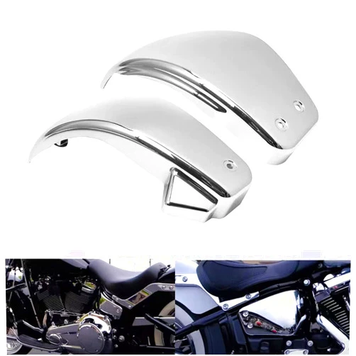 Mueriche Battery Side Cover Protection Guard Fairing Cover Compatible For Harley M8 Softail Models Street Bob Deluxe Heritage