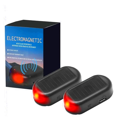 Tasunte 2 Pcs Anti-Freeze Electromagnetic Car Snow Removal Device, 2025 Upgrade Car Interference Antifreeze Instrument, Electromagnetic Car Snow Removal Device for Winter Commute Ice Frost Removal on Cars