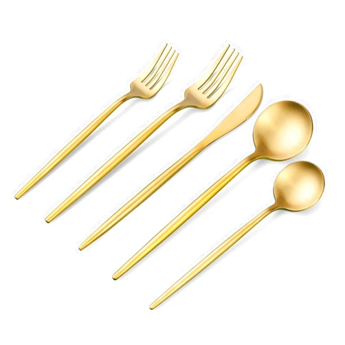 OGORI Matte Gold Silverware Set, OGORI 30-Piece Food Grade Stainless Steel Gold Flatware Set, Kitchen Utensil Set Service for 6, Tableware Cutlery Set for Home and Restaurant, Dishwasher Safe