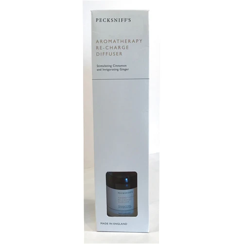 Pecksniff's Limited Edition Fragrant Room Diffuser - Aromatherapy Re-Charge - Stimulating Cinnamon & Invigorating Ginger