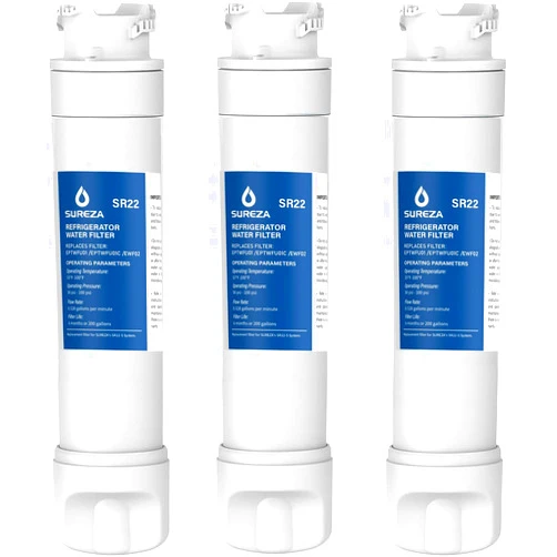 VitaLiving Refrigerator Water Filter Compatible with Frigidaire EPTWFU01, EWF02, Pure Source Ultra II, 3PACK1
