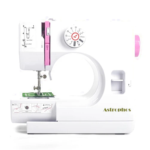 Astrophos Mini Sewing Machine for Beginners by Astrophos, Small Portable Sewing Machine for Kids, Adult Mending Machine with Reverse Sewing and 12 Built-In Stitches, Suitable for Household and Travel AP-055-A1