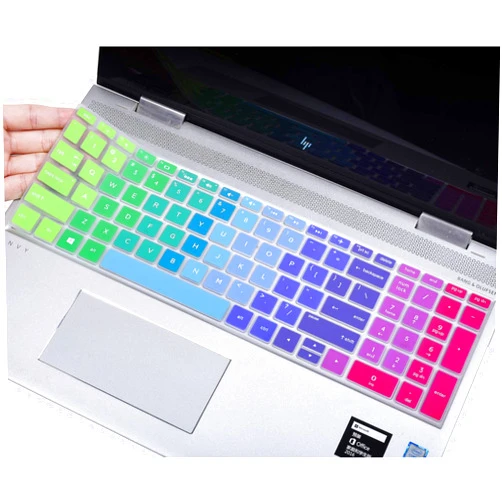 CaseBuy Colorful Keyboard Cover for HP 15.6 Laptop 15-dy 15-dw 15-bw/bs 15-cb/cc/cd/-cs 15-da/ds 15-ef 15-dy5113dx 15-dy5033dx dy5073dx 15-ef2033dx/HP Envy 17.3