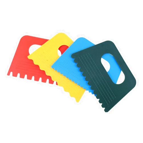 Urjumpea 4 Pack Plastic Scrapers, Paint Scrapers Scraper Sculpture Tool Pottery Tools