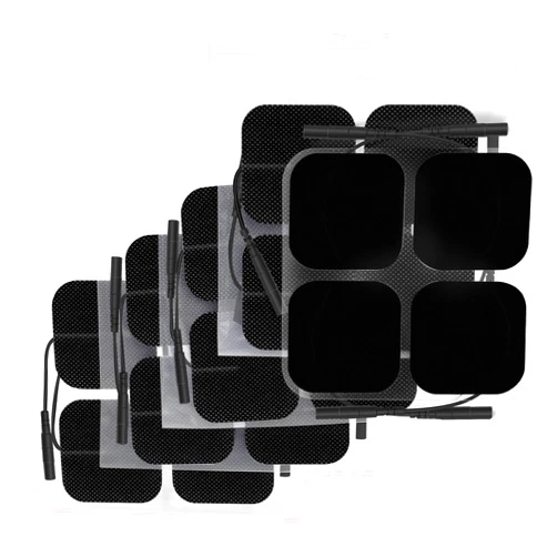 AUVON TENS Unit Pads Electrode Patches with Upgraded Self-Stick Performance and Non-Irritating Design for Electrotherapy (Black)