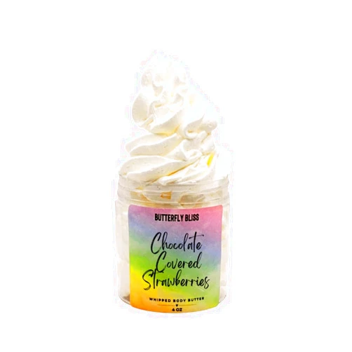 Generic Chocolate Covered Strawberries Whipped Body Butter – Decadent Fruity Dessert Scent – Ultra Moisturizing Shea & Cocoa Butter – Handmade Valentine’s Gift for Her – 4 oz Jar