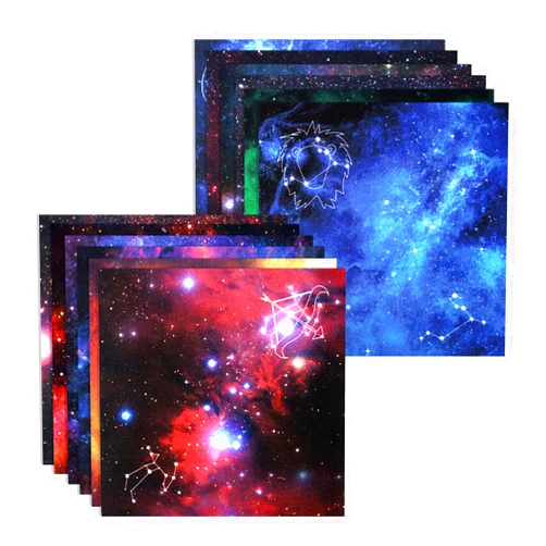 Cyodoos 100 Sheets 12 Constellations Origami Paper Kit 6x6 Inch 12 Vivid Colors Double Sided Printed Traditional Patterns Square for Arts Crafts Projects…