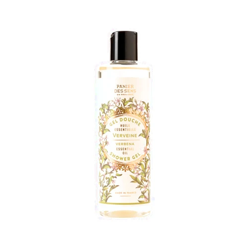 Panier des Sens – Verbena Shower Gel - Foaming Body Wash Women & Men - Moisturizing Body Soap with Shea Oil - 96% Natural Ingredients Body Care - Vegan Liquid Body Wash - 8,45 floz