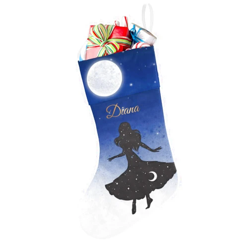 Joyestore Dancing Moon SkyParty Christmas Stockings Personalized Hanging Stocking Christmas Decor Family Xmas Holiday Party Gift