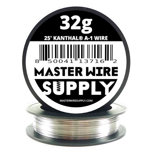 Master Wire Supply Kanthal A1-25' - 32 Gauge Wire - 25ft - 0.20mm - 0.008in - Master Wire Supply