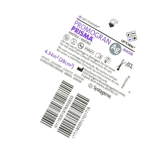 Systagenix Promogran Prisma Matrix Wound Dressing - 4.34 sq. in. - Box of one Unit by JNJ