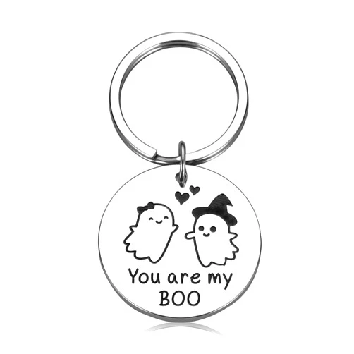 Cueillir Terre Halloween Basket Stuffers for Girlfriend Her Cute Halloween Gifts for Women Men Spooky Keychain Gifts for Him Boyfriend Boo Basket Gifts Ideas for Husband Wife Anniversary Halloween Gifts for Couples